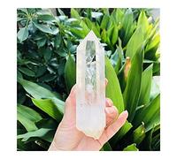 HUJWLBWF 350-400g Large Clear Lemurian Seed Quartz Natural Point Cluster Crystal Rough for Decoration, Stone Generator