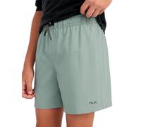 HUK Boy's Pursuit Volley, Quick-Dry Fishing Shorts for Kids Swim Trunks, Silver, Blue, M