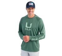 HUK Icon Hoodie, Hooded Fishing Shirt with Sun Protection for Men, North Atlantic