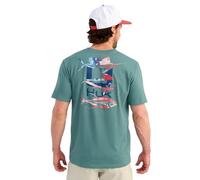HUK Kc Scott Short Sleeve Performance Tee, Fishing T-Shirt for Men, Southern Slam - North Atlantic, Medium