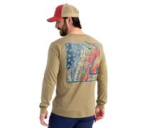 HUK Men's Kc Scott Tee, Comfortable Performance Fishing Long Sleeve T-Shirt with Chest Pocket, Freshwater - Overland Trek, Medium