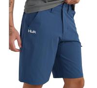 HUK Men's Next Level Quick-Drying Performance Fishing Shorts, Sargasso Sea-10.5", Small