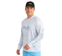 HUK Men's Pursuit Pattern Crew Sleeve, Performance Shirt, Mossy Oak-Stormwater Bonefish, XL