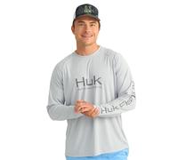 HUK Men's Pursuit Vented Long Sleeve, 30 UPF Fishing Shirt, Harbor Mist, 3X-Large