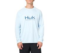 HUK Men's Pursuit Vented Long Sleeve, 30 UPF Fishing Shirt, Ice Water, X-Large