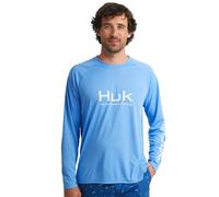 HUK Men's Pursuit Vented Long Sleeve, 30 UPF Fishing Shirt, Marolina Blue, Small