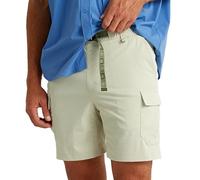 HUK Men's Standard Creekbed, 7" Performance Fishing Cargo Shorts, Khaki