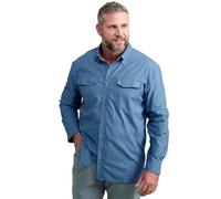 HUK Men's Standard Hawser Flannel, Long Sleeve Button Down Shirt, Quiet Harbor Heather
