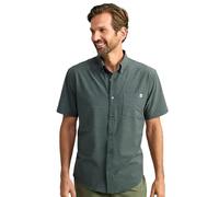 HUK Men's Standard Kona Solid Short Sleeve Fishing Button Down Shirt, Volcanic Ash, 3X-Large