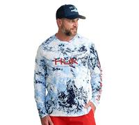 HUK Men's Standard Pursuit Pattern Crew Sleeve, Performance Shirt, Mossy Oak-Windsurfer