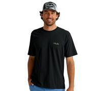 HUK Men's Standard Scott Short Sleeve Tee, Performance Fishing T-Shirt, KC Camo Bass-Black