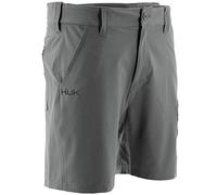 HUK Next Level 7" Short | Quick-Drying Performance Shorts, Charcoal, 2X-Large