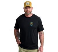 HUK Short Sleeve Performance Tee, Fishing T-Shirt for Men, Oval Cast-Black