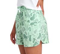 HUK Women's 3.5" Pursuit Volley, Lightweight, Quick-Drying, Stretch Fabric Shorts for Active Outdoor Wear Casual, North Atlantic, L