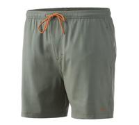 HUK Women's Volley 5.5" Elastic Waist Quick-Dry Swim Shorts, Moss, Large