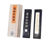 Hukaiwen Ink Block Handmade Refined Pine Soot Ink Stick for Chinese Japanese Calligraphy and Painting 62g