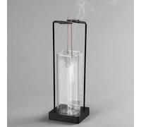 Hukalw Incense Burner Holder for Sticks, [New Upgraded-Two Black Clip] Upside Down Incense Burner with Removable Glass Ash Catcher Anti-Ash Flying