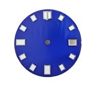 HUKILU yaoqijie 28.55mm Fishscale Watch dial c3 Super Green Luminous for NH35 Automatic Movement Assembly Blue Black Single Calendar Watch Parts Lasting(WZ-N-105)