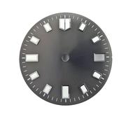 HUKILU yaoqijie 28.55mm Fishscale Watch dial c3 Super Green Luminous for NH35 Automatic Movement Assembly Blue Black Single Calendar Watch Parts Lasting(WZ-N-103)