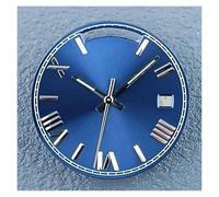 HUKILU yaoqijie 28.5mm Blue Glow in The Dark Dual Calendar dial Hands Kit Fit 8285 Movement and 39mm case Mount Watch diali Part Lasting(5031a)