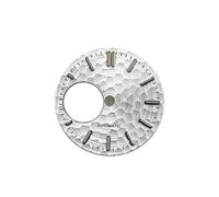 HUKILU yaoqijie 28.5MM Green Luminous NH34 Watch Dial Mechanical Watch Accessories Replacement Dials for NH38 Movements Lasting(White)