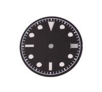 HUKILU yaoqijie 28.5MM Sterile Watch Dial Fit NH35 NH36 Movement Watch Accessories Green Luminous Lasting(J)
