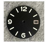 HUKILU yaoqijie 28.5mm Watch Dial Digital Sunburst/Frosted Faces Green Luminous Men's Watch Modification Parts for NH35/NH36/4R/7S Movement Lasting(C)