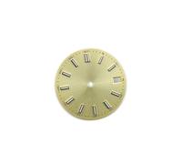 HUKILU yaoqijie 28.5mm Watch Dial for NH35 Movement BGW9 Blue Green Luminous Mechanical Watch Face Lasting(Yellow)