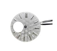 HUKILU yaoqijie 28.5mm Watch Dial Green Luminous Modification Watch Accessories Diving Texture Watch Faces for NH38/ NH34 Movement Lasting(White)