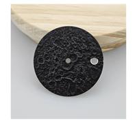 HUKILU yaoqijie 28.5mm Watch Dial Lunar Texture Surface with Single Date Space Watch Faces Replace Accessories for NH35 NH36 Movement Lasting(Black)