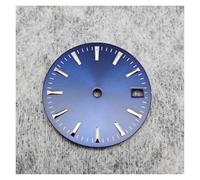 HUKILU yaoqijie 28.5mm Watch Dial Simple Watch Face Modified Watch Accessories with Calendar Window Dial Stripes for NH35/364R/7S Movement Lasting(Sunburst Blue)