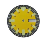 HUKILU yaoqijie 29mm Green C3 Glow in The Dark Watch dial fits NH35 NH36 Automatic Mechanical case Watch Accessories Custom Logo Lasting(WZ-N-6)
