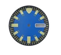 HUKILU yaoqijie 29mm Green C3 Glow in The Dark Watch dial fits NH35 NH36 Automatic Mechanical case Watch Accessories Custom Logo Lasting(WZ-N-8)