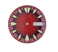 HUKILU yaoqijie 29mm Green C3 Glow in The Dark Watch dial fits NH35 NH36 Automatic Mechanical case Watch Accessories Custom Logo Lasting(WZ-N-5)