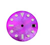 HUKILU yaoqijie 29mm Single Calendar c3 Super Green Glow in The Dark Watch dial for NH35 NH36 Automatic Movement mounting Watch dial Parts Lasting(WZ-N-208)
