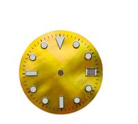 HUKILU yaoqijie 29mm Single Calendar c3 Super Green Glow in The Dark Watch dial for NH35 NH36 Automatic Movement mounting Watch dial Parts Lasting(WZ-N-209)