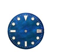 HUKILU yaoqijie 29mm Single Calendar c3 Super Green Glow in The Dark Watch dial for NH35 NH36 Automatic Movement mounting Watch dial Parts Lasting(WZ-N-210)