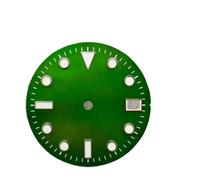HUKILU yaoqijie 29mm Single Calendar c3 Super Green Glow in The Dark Watch dial for NH35 NH36 Automatic Movement mounting Watch dial Parts Lasting(WZ-N-206)