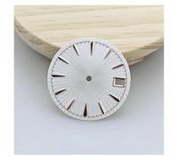 HUKILU yaoqijie 29mm Watch Dial Radial Pattern Surface with Single Date Men's and Women's Watch Replacement Parts for NH35/NH36 Movement Lasting(Rose White)