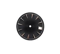 HUKILU yaoqijie 29mm Watch Dial Radial Pattern Surface with Single Date Men's and Women's Watch Replacement Parts for NH35/NH36 Movement Lasting(Rose Black)