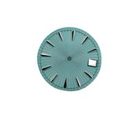 HUKILU yaoqijie 29mm Watch Dial Radial Pattern Surface with Single Date Men's and Women's Watch Replacement Parts for NH35/NH36 Movement Lasting(Silver Sky Blue)