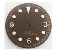 HUKILU yaoqijie 30.5mm Watch Dial Green Luminous for NH35 NH36 Watches Movement Accessory Part Lasting(Dial 11)