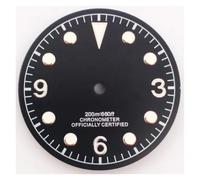 HUKILU yaoqijie 30.5mm Watch Dial Green Luminous for NH35 NH36 Watches Movement Accessory Part Lasting(Dial 7)