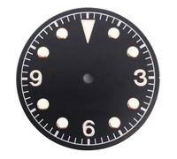 HUKILU yaoqijie 30.5mm Watch Dial Green Luminous for NH35 NH36 Watches Movement Accessory Part Lasting(Dial 8)