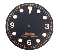 HUKILU yaoqijie 30.5mm Watch Dial Green Luminous for NH35 NH36 Watches Movement Accessory Part Lasting(Dial 9)