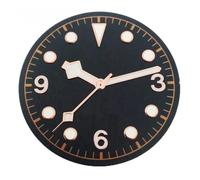 HUKILU yaoqijie 30.5mm Watch Dial Green Luminous for NH35 NH36 Watches Movement Accessory Part Lasting(Dial with Hands 4)