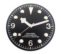 HUKILU yaoqijie 30.5mm Watch Dial Green Luminous for NH35 NH36 Watches Movement Accessory Part Lasting(Dial with Hands 1)