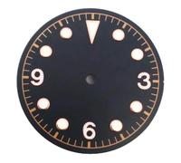 HUKILU yaoqijie 30.5mm Watch Dial Green Luminous for NH35 NH36 Watches Movement Accessory Part Lasting(Dial 10)