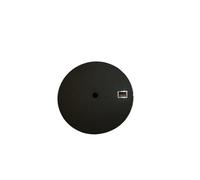 HUKILU yaoqijie Blank Watch Dial for NH35 Movement 29mm Glossy Watch Faces Matte Black White Window 3H with Silver Sticker Lasting(Matte Black)