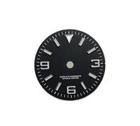 HUKILU yaoqijie NH35 Dial GBW9 Luminous Watch Dial Logbook Surface Probe 28.5mm 31mm Watch Faces for NH35A/4R35/NH34/NH36 Movement Accessories Lasting(28.5mm)